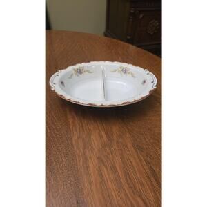 Vintage Harmony House Wembley Divided Oval Serving Dish Platter Japan Fine China